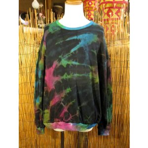 画像: タイダイ染め＊コットン素材＊スウェット生地＊トレーナー