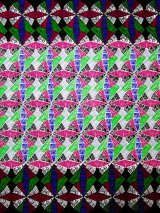 画像: アフリカンプリント生地 パーニュ