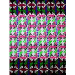 画像: アフリカンプリント生地 パーニュ