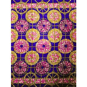 画像: アフリカンプリント生地 パーニュ