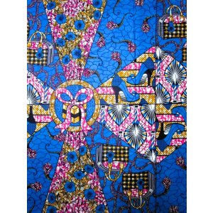 画像: アフリカンプリント生地 パーニュ