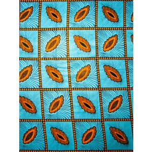 画像: アフリカンプリント生地 パーニュ