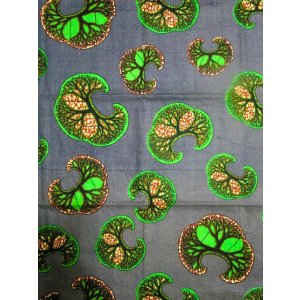 画像: アフリカンプリント生地 パーニュ