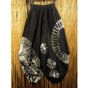 画像: モノトーンタイダイ染め＊コットン素材＊ゆったりシルエット＊ビッグアラジンパンツ＊バルーンパンツ