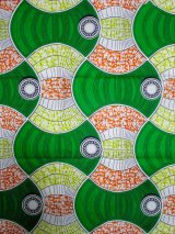 画像: アフリカンプリント生地 パーニュ