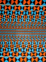 画像: アフリカンプリント生地 パーニュ