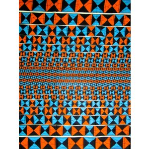 画像: アフリカンプリント生地 パーニュ