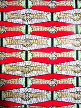 画像: アフリカンプリント生地 パーニュ