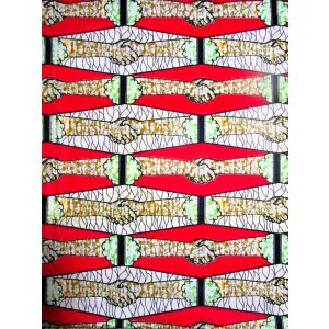 画像: アフリカンプリント生地 パーニュ