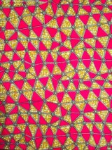 画像: アフリカンプリント生地 パーニュ