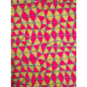 画像: アフリカンプリント生地 パーニュ