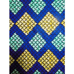 画像: アフリカンプリント生地 パーニュ