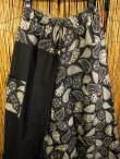 画像2: 黒色＋和風プリント＊切り替え＊コットン素材＊ふんわり＊サルエルパンツ