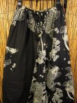 画像2: 黒色＋和風プリント＊切り替え＊コットン素材＊ふんわり＊サルエルパンツ