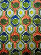 画像: アフリカンプリント生地 パーニュ