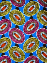 画像: アフリカンプリント生地 パーニュ