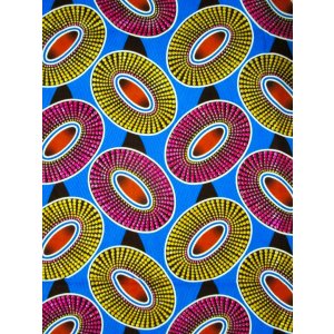 画像: アフリカンプリント生地 パーニュ