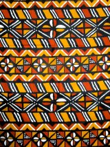 画像: アフリカンプリント生地 パーニュ