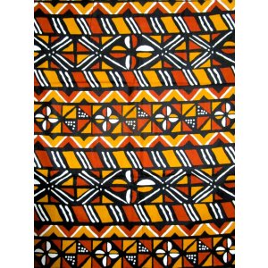 画像: アフリカンプリント生地 パーニュ