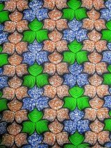 画像: アフリカンプリント生地 パーニュ