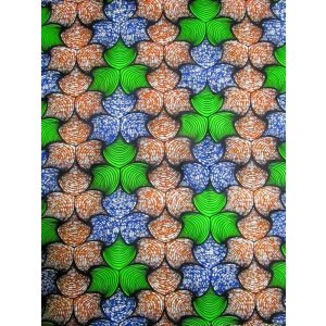 画像: アフリカンプリント生地 パーニュ