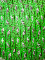 画像: アフリカンプリント生地 パーニュ