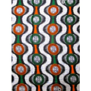 画像: アフリカンプリント生地 パーニュ