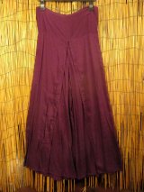 画像: 無地＊レーヨン素材＊巻きタイプ＊ロングパンツ＊ラップパンツ