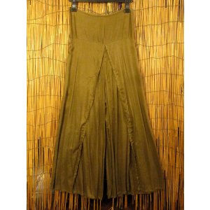 画像: 無地＊レーヨン素材＊巻きタイプ＊ロングパンツ＊ラップパンツ