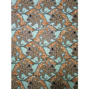 画像: アフリカンプリント生地 パーニュ