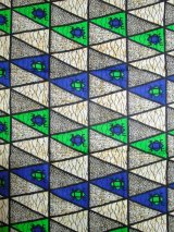 画像: アフリカンプリント生地 パーニュ