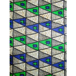 画像: アフリカンプリント生地 パーニュ