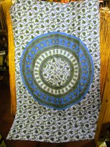 画像: 【２２０ｃｍ×１４７ｃｍ】インド綿＊マルチクロス