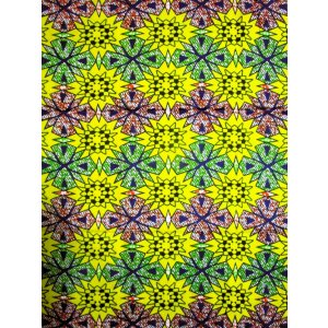 画像: アフリカンプリント生地 パーニュ