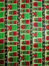 画像: アフリカンプリント生地 パーニュ