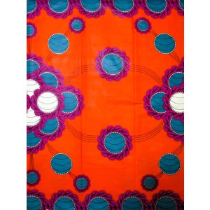 画像: アフリカンプリント生地 パーニュ