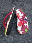 画像2: 【２２ｃｍ〜２２・５ｃｍ】お花プリント＊鈴付き＊ビーチサンダル