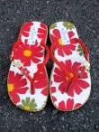 画像1: 【２２・５ｃｍ〜２３ｃｍ】お花プリント＊鈴付き＊ビーチサンダル
