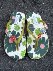 画像1: 【２２ｃｍ〜２２・５ｃｍ】お花プリント＊鈴付き＊ビーチサンダル
