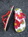 画像2: 【２２ｃｍ〜２２・５ｃｍ】お花プリント＊鈴付き＊ビーチサンダル