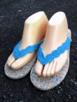 画像2: 【２４・５ｃｍ〜２５ｃｍ】レトロ調＊小花プリント＊ビーチサンダル