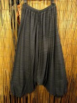 画像: 二色の糸＊コッン素材＊シンプル＊ふんわり＊サルエルパンツ