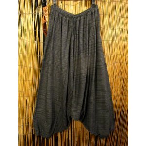 画像: 二色の糸＊コッン素材＊シンプル＊ふんわり＊サルエルパンツ