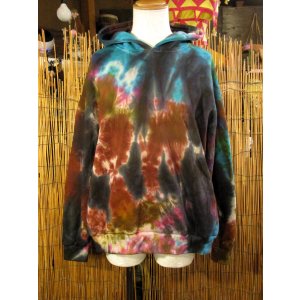 画像: タイダイ染め＊裏起毛＊スウェット生地＊パーカー