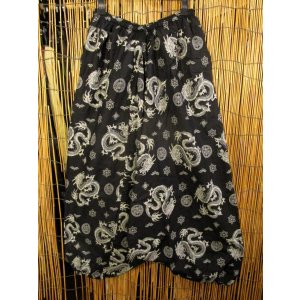 画像: 和風プリント＊コットン素材＊ふんわり＊サルエルパンツ