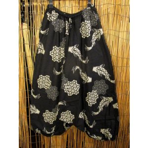 画像: 和風プリント＊コットン素材＊ふんわり＊サルエルパンツ