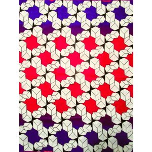 画像: アフリカンプリント生地 パーニュ