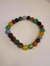 画像: 【アゲート】８mm＊天然石＊数珠タイプ＊ブレスレット