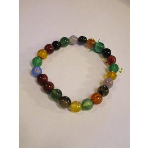 画像: 【アゲート】８mm＊天然石＊数珠タイプ＊ブレスレット