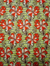 画像: アフリカンプリント生地 パーニュ